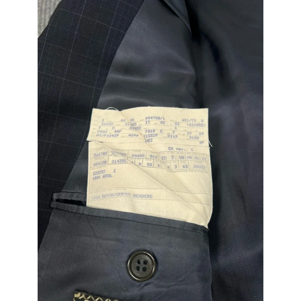 Ermenegildo Zegna TROFEO BLUE PLAID WOOL SPORT COAT, EU 52R / US 42R
